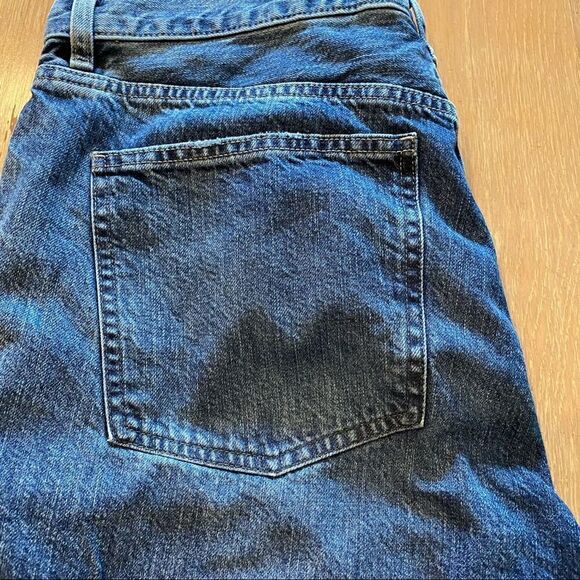 Uniqlo Slouch Tapered Ankle Jeans Women’s Size 32 Distressed - Picture 5 of 14